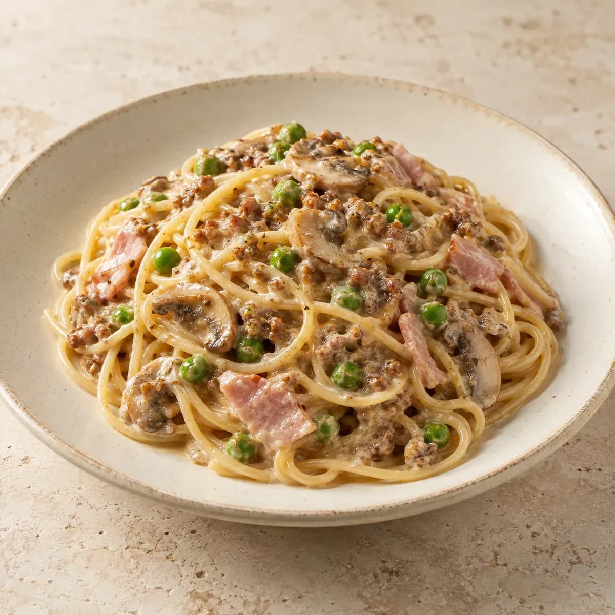 Pasta alla Francescana – KI-generierte, illustrative Darstellung