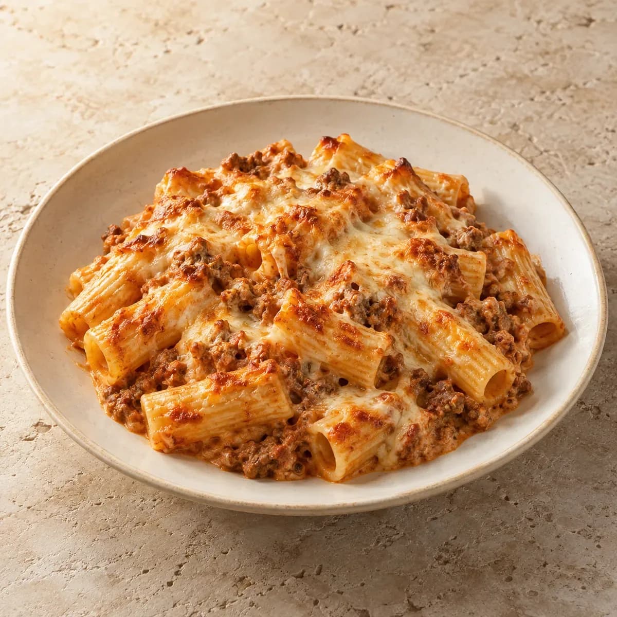 Rigatoni al Forno – KI-generierte, illustrative Darstellung