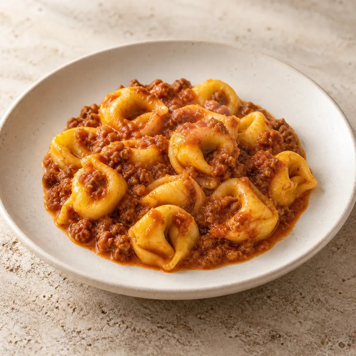 Tortellini alla Bolognese – KI-generierte, illustrative Darstellung
