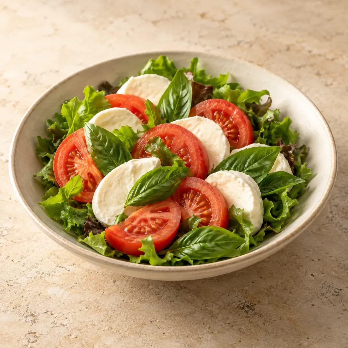 Insalata Caprese – KI-generierte, illustrative Darstellung
