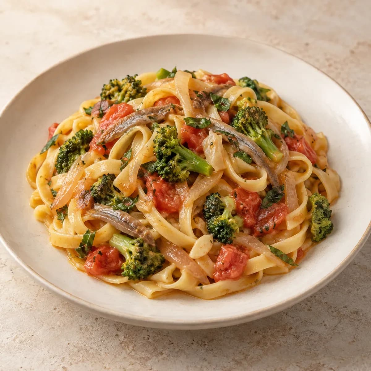 Fettuccine alla Casarecchia – KI-generierte, illustrative Darstellung