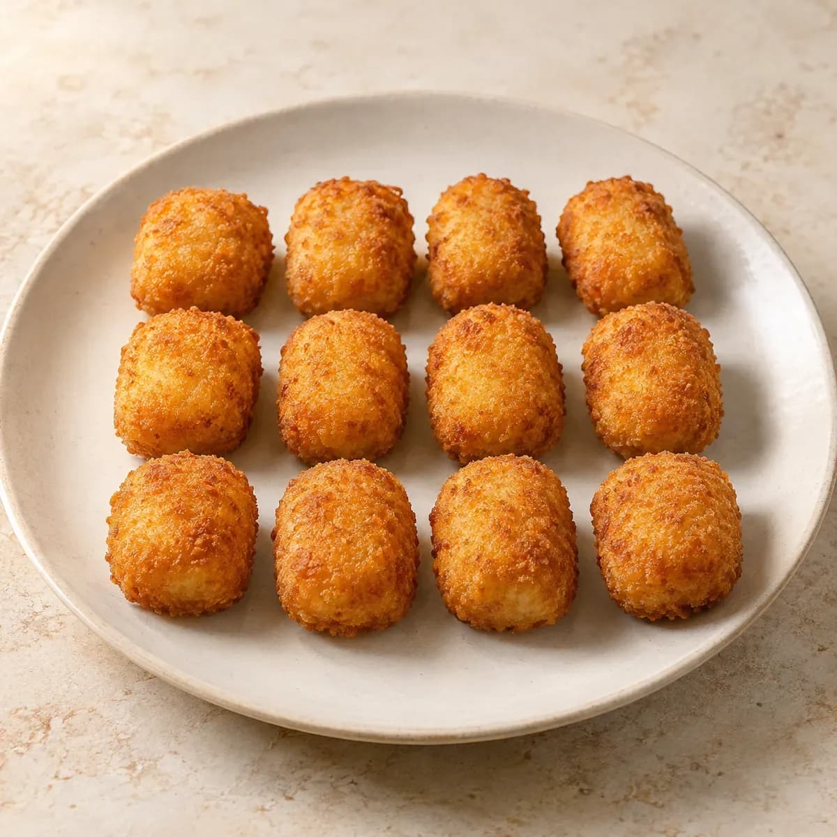 Kartoffelkroketten (12 Stück) – KI-generierte, illustrative Darstellung